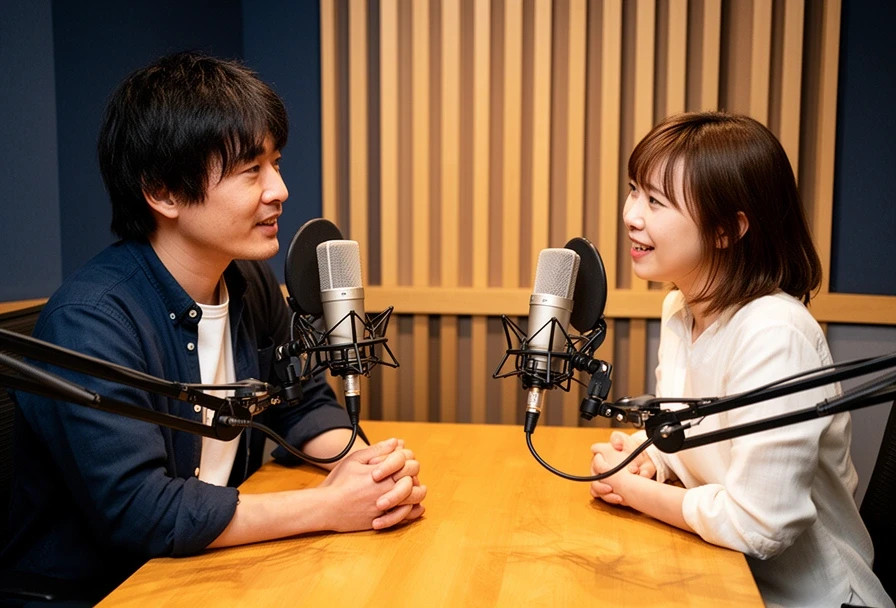 ポッドキャスト収録の様子